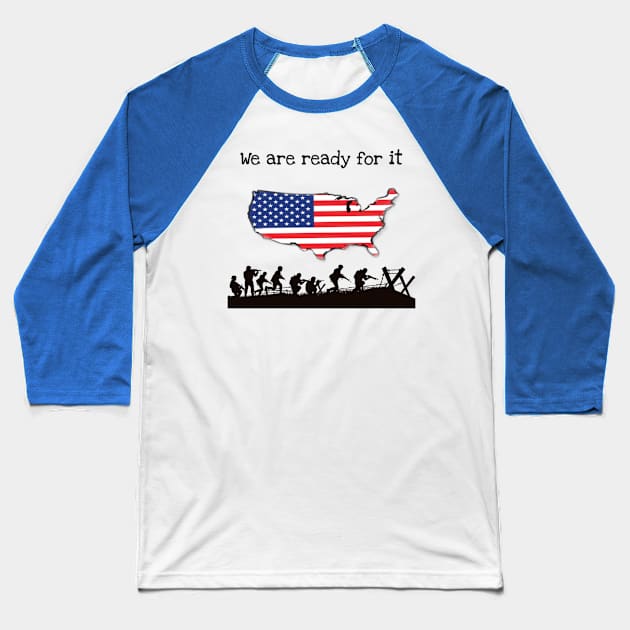 World war 3 Baseball T-Shirt by Manafff